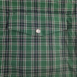 Wrangler Western Mens 2XL XXL Green Plaid Long Sleeve Pearl‎ Snap Shirt